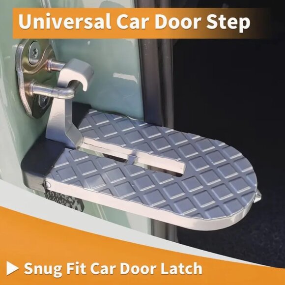 Folding Aluminum Car Step 400lbs Capacity Universal Fit for Cars & SUVs - Picture 6 of 10